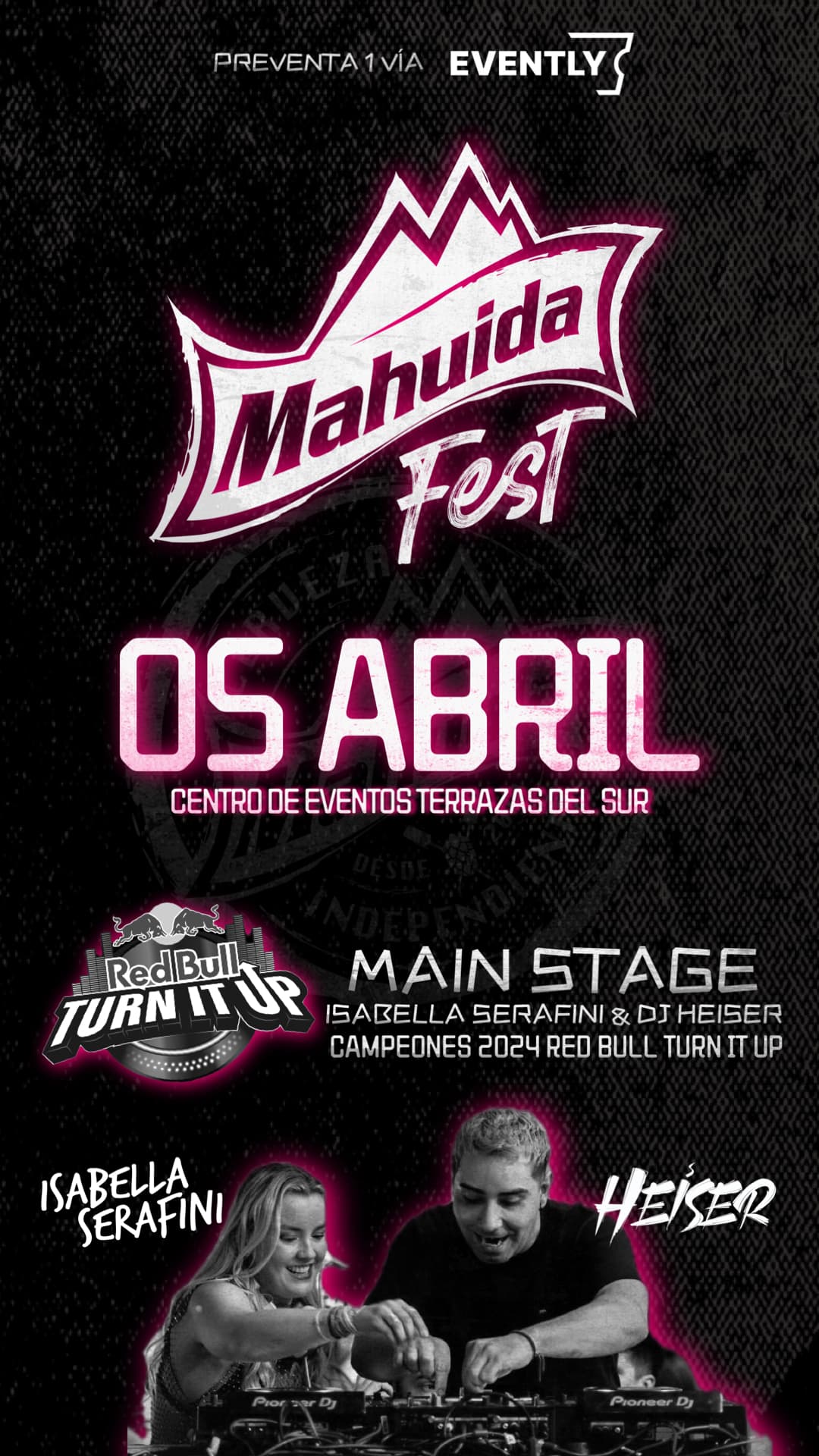 Mahuida Fest Turn it up “Isabella Serafinni & Heiser” image}